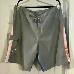 Men’s, size xxl(40), swimming trunks,Hurley shorts,lightweight, blue/gray/orange